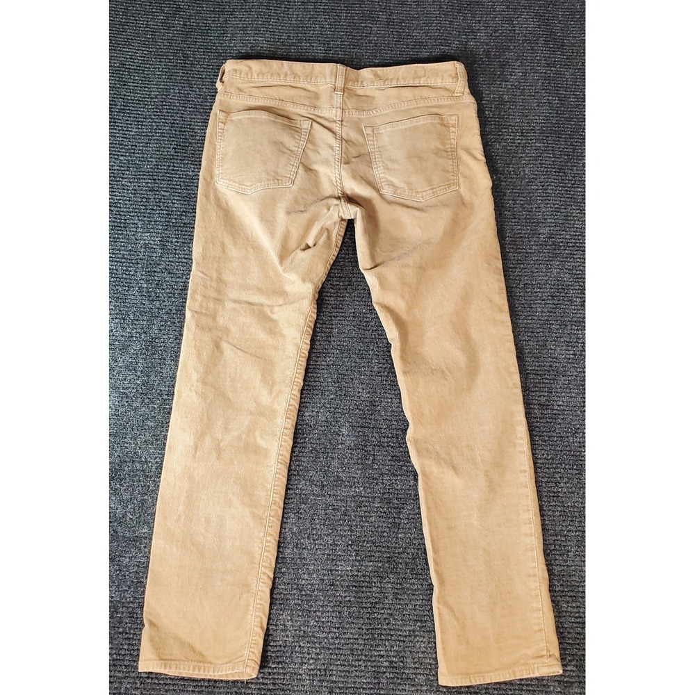 J.Crew 484 Slim Fit Corduroy Pants Mens 32x30 Tan Khaki Stretch Cord Trousers - Picture 7 of 7